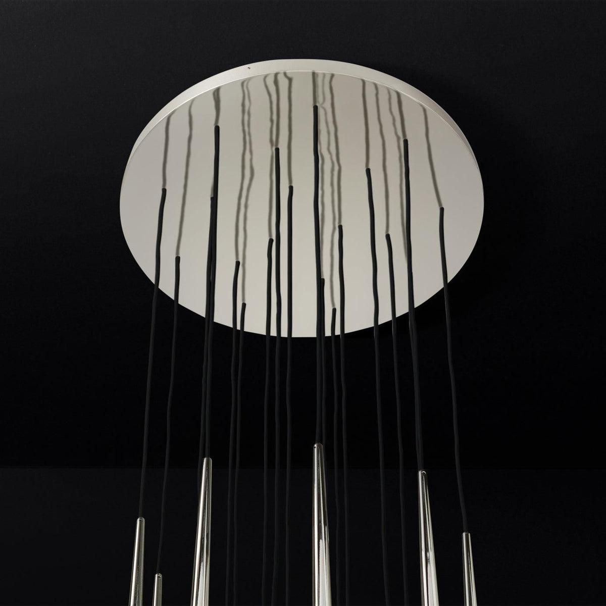 Larry candelabru cristal alamă Lucioasă negru Mat Argintiu Scări