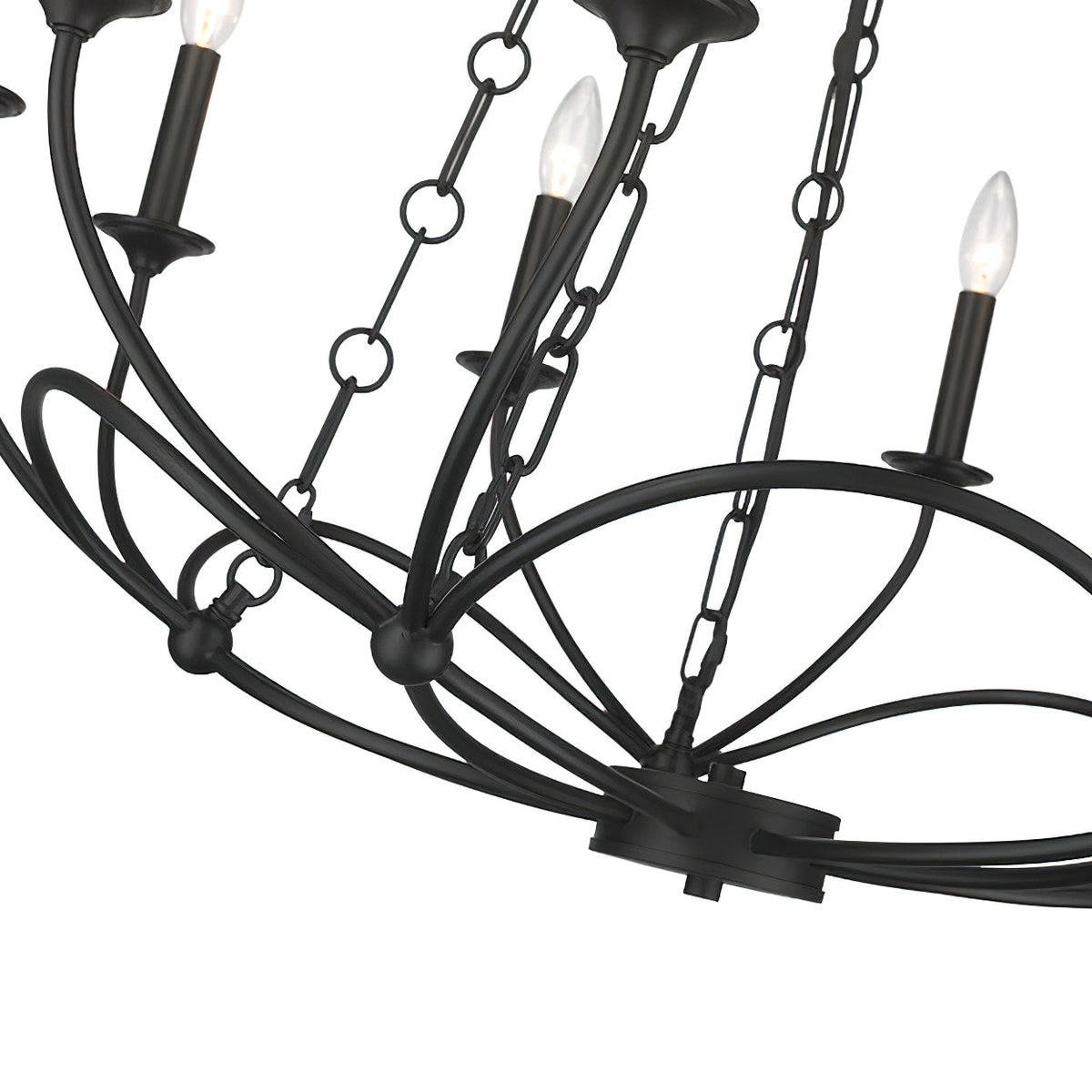 Ostruvyi candelabru din metal, modern, minimalist, industrial