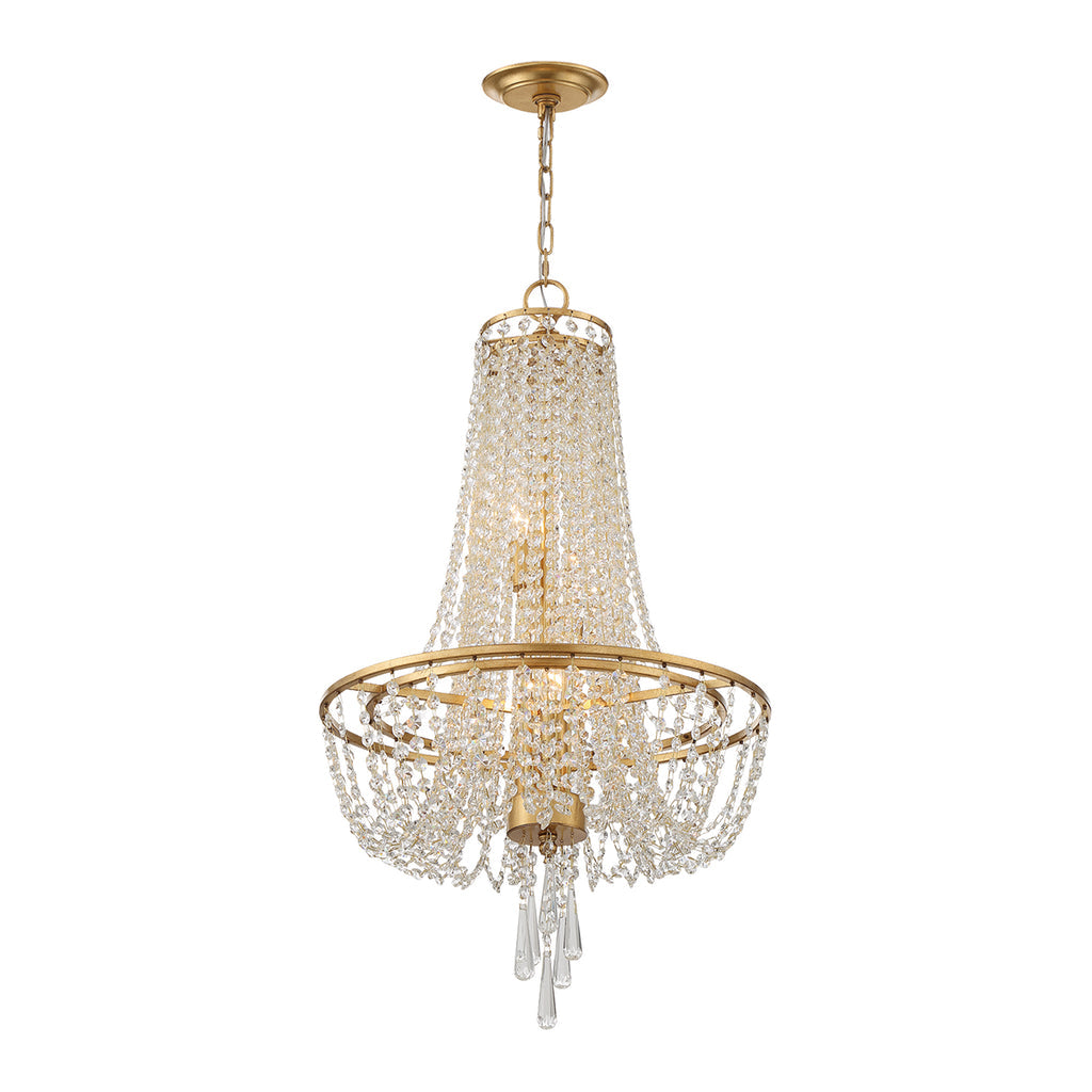 Sifuvys candelabru din metal și cristal, postmodern, de lux