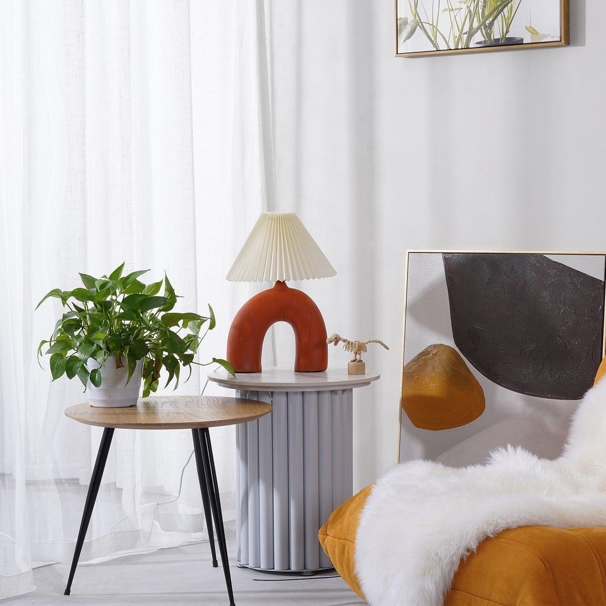 Lumenaya lampă de masă din ceramică, modernă