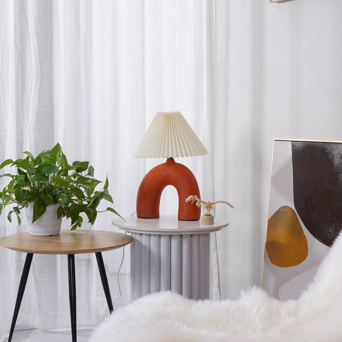 Lumenaya lampă de masă din ceramică, modernă