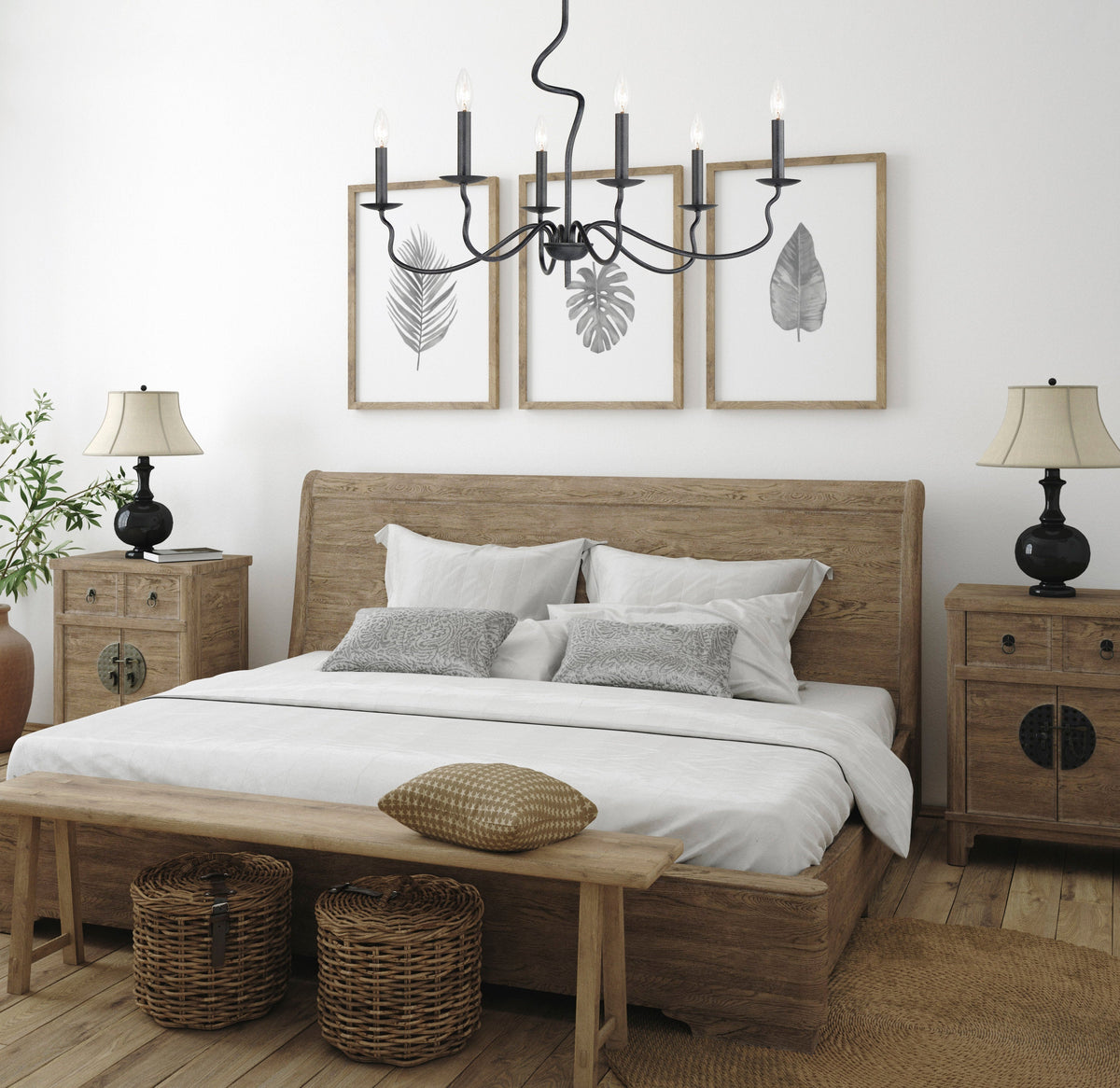 Rauduvyo candelabru din metal, modern, minimalist, industrial