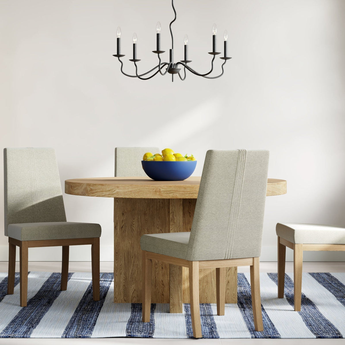 Rauduvyo candelabru din metal, modern, minimalist, industrial