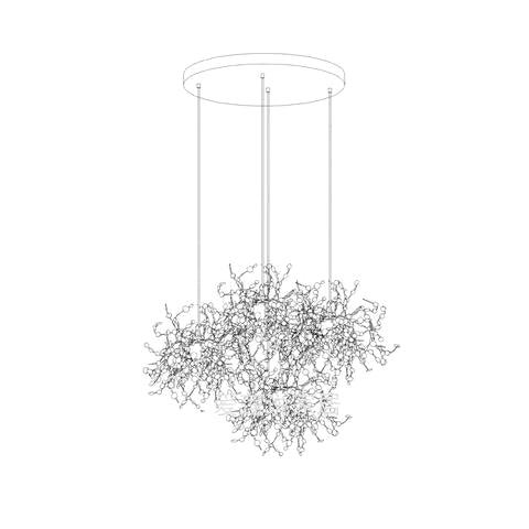 Noruielle lampă suspendată Disc Metallic Noriscul