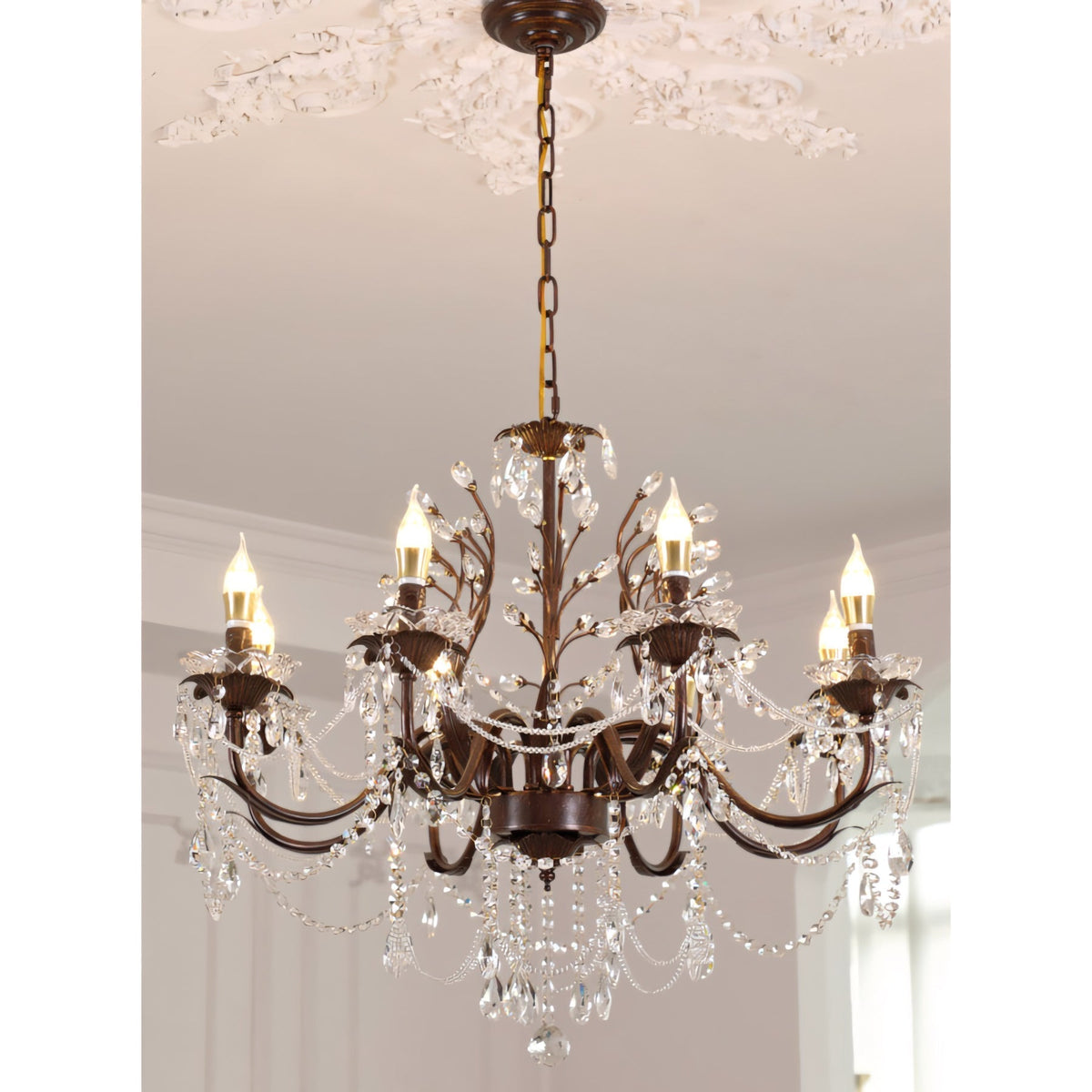 Cyrerian candelabru din cristal