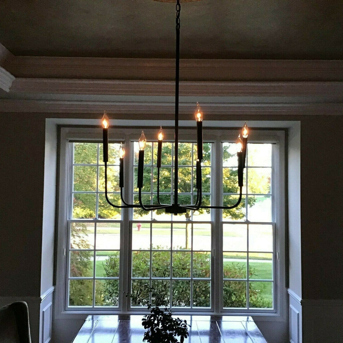 Ulfuvys candelabru din metal, modern, industrial, tip lumânare