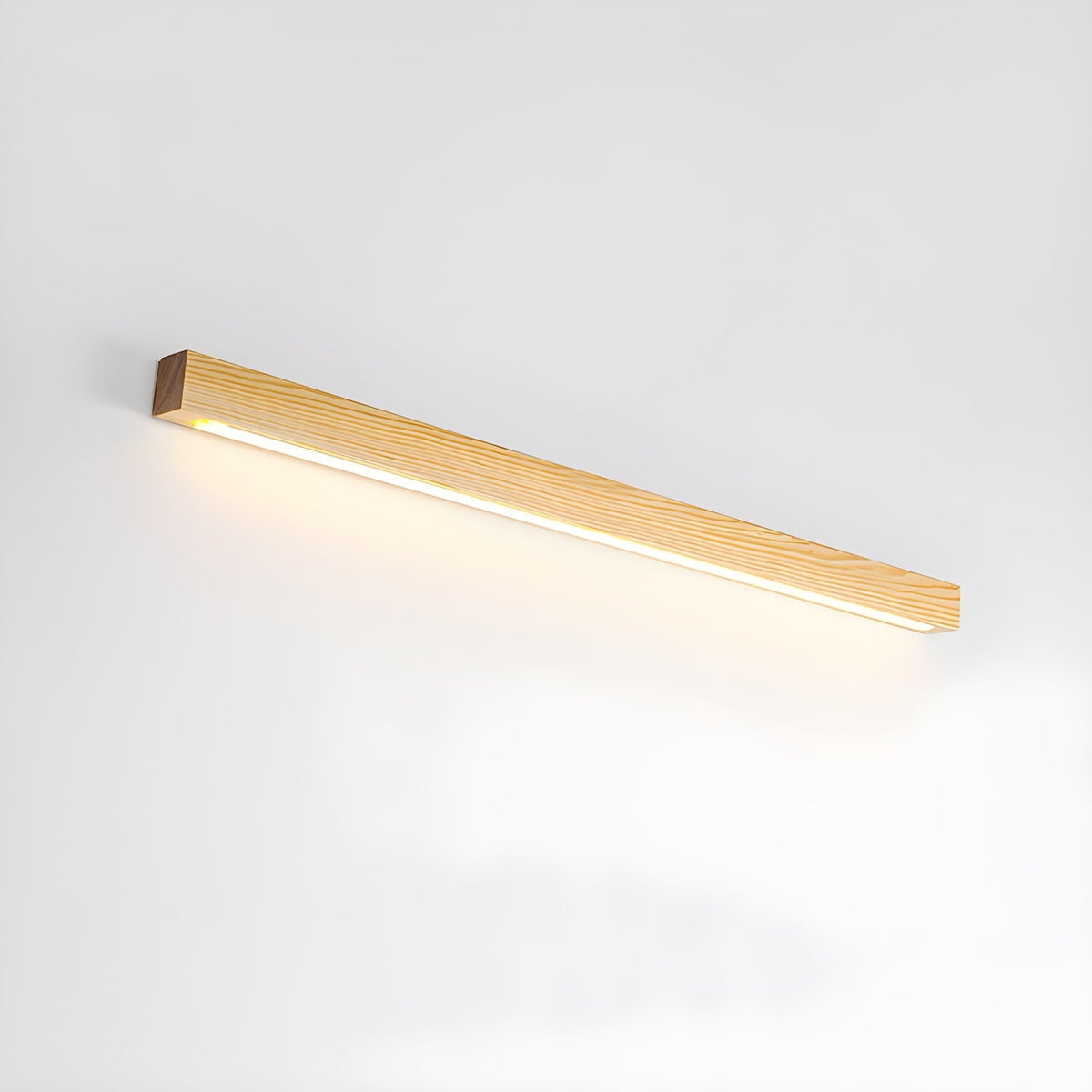 Elvivine aplică de perete din lemn, minimalistă, liniară, LED