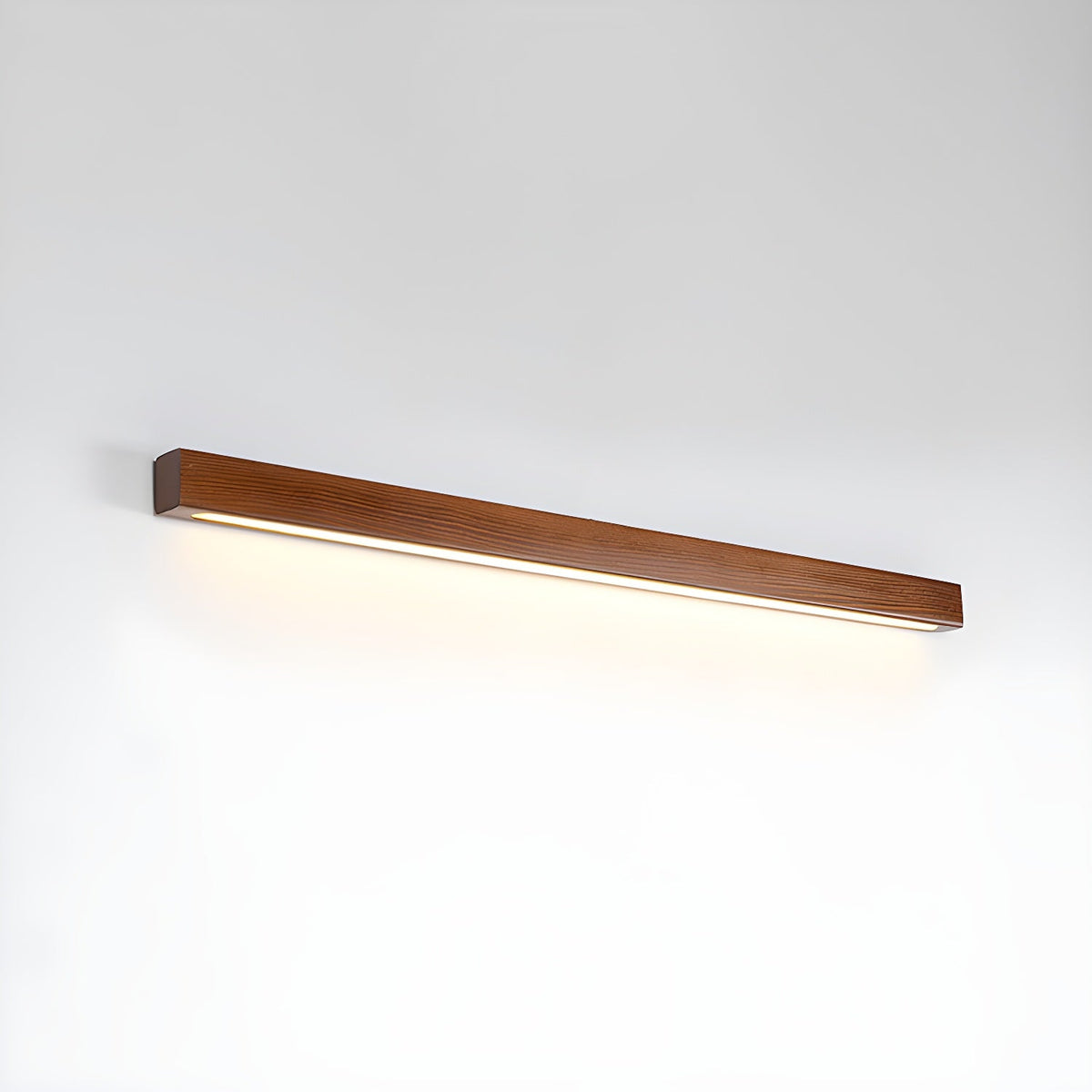 Elvivine aplică de perete din lemn, minimalistă, liniară, LED