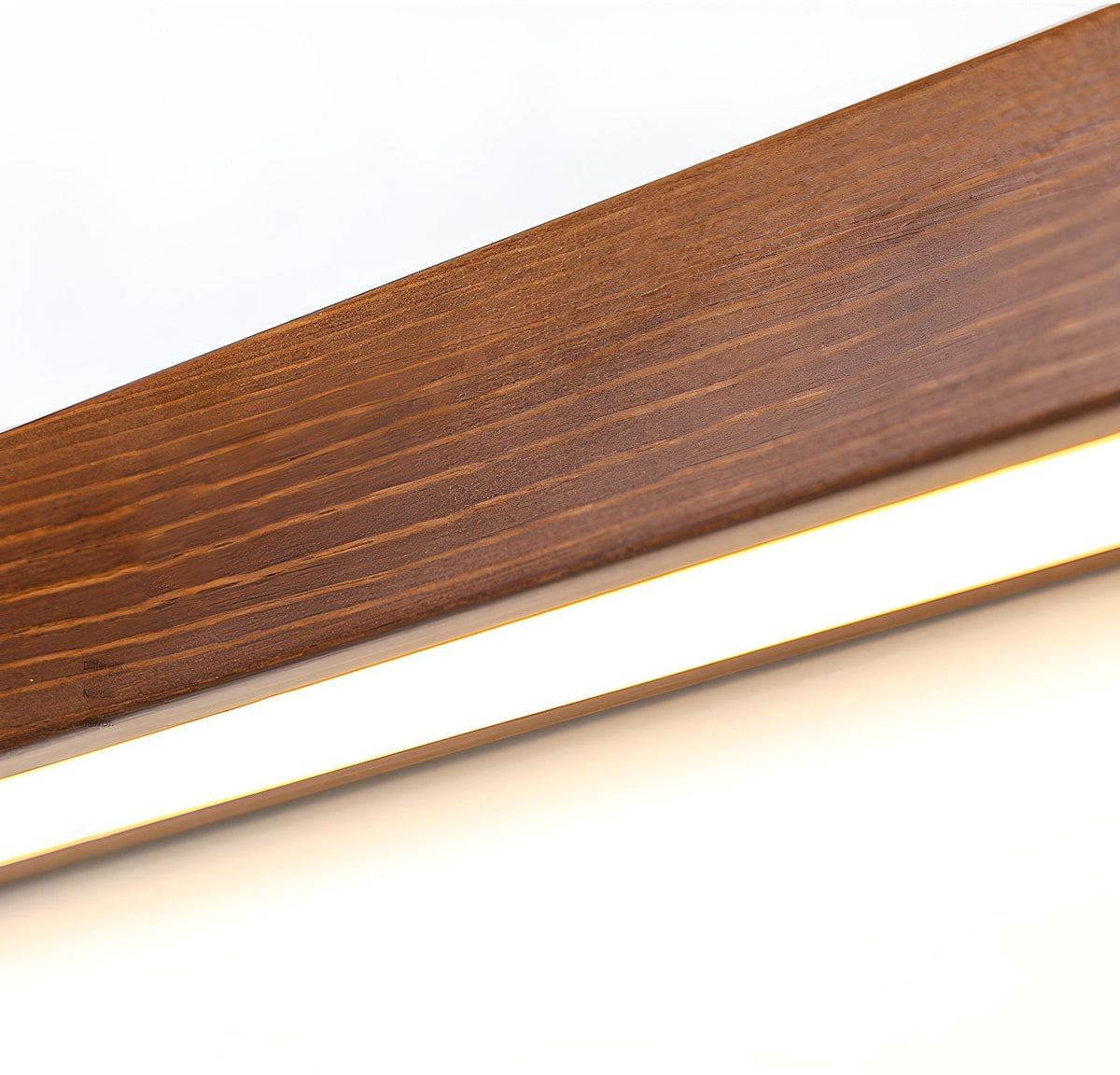 Elvivine aplică de perete din lemn, minimalistă, liniară, LED
