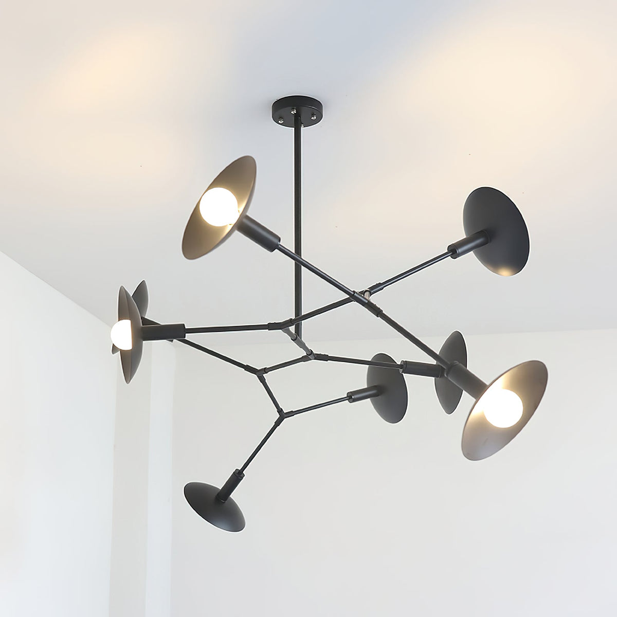 Tinduvyo candelabru modern, minimalist din sticlă din metal