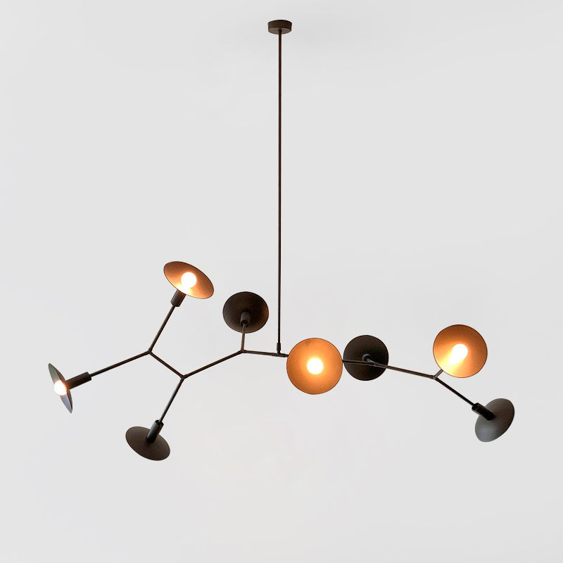 Tinduvyo candelabru modern, minimalist din sticlă din metal