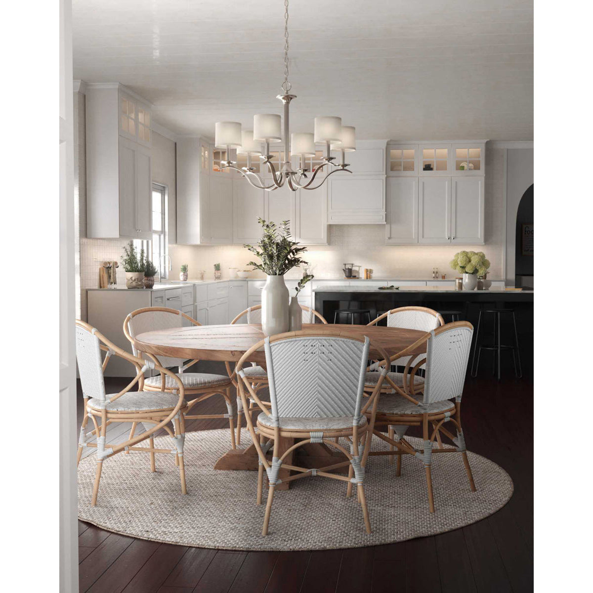 Vatnuvys candelabru din alamă, material textil și metal, tradițional, premium