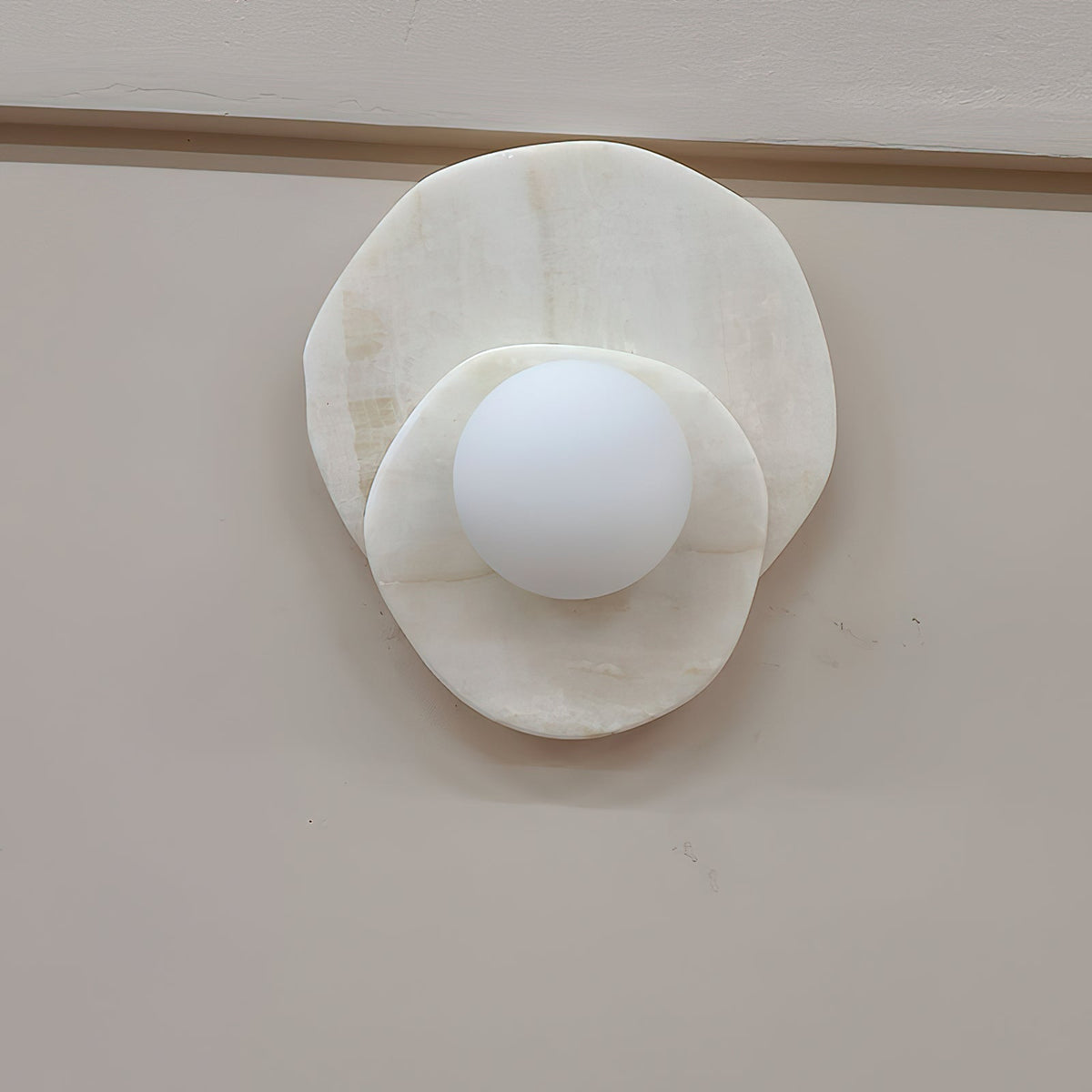 Astr aplică de perete din piatră și sticlă, modernă, minimalistă, distinctivă