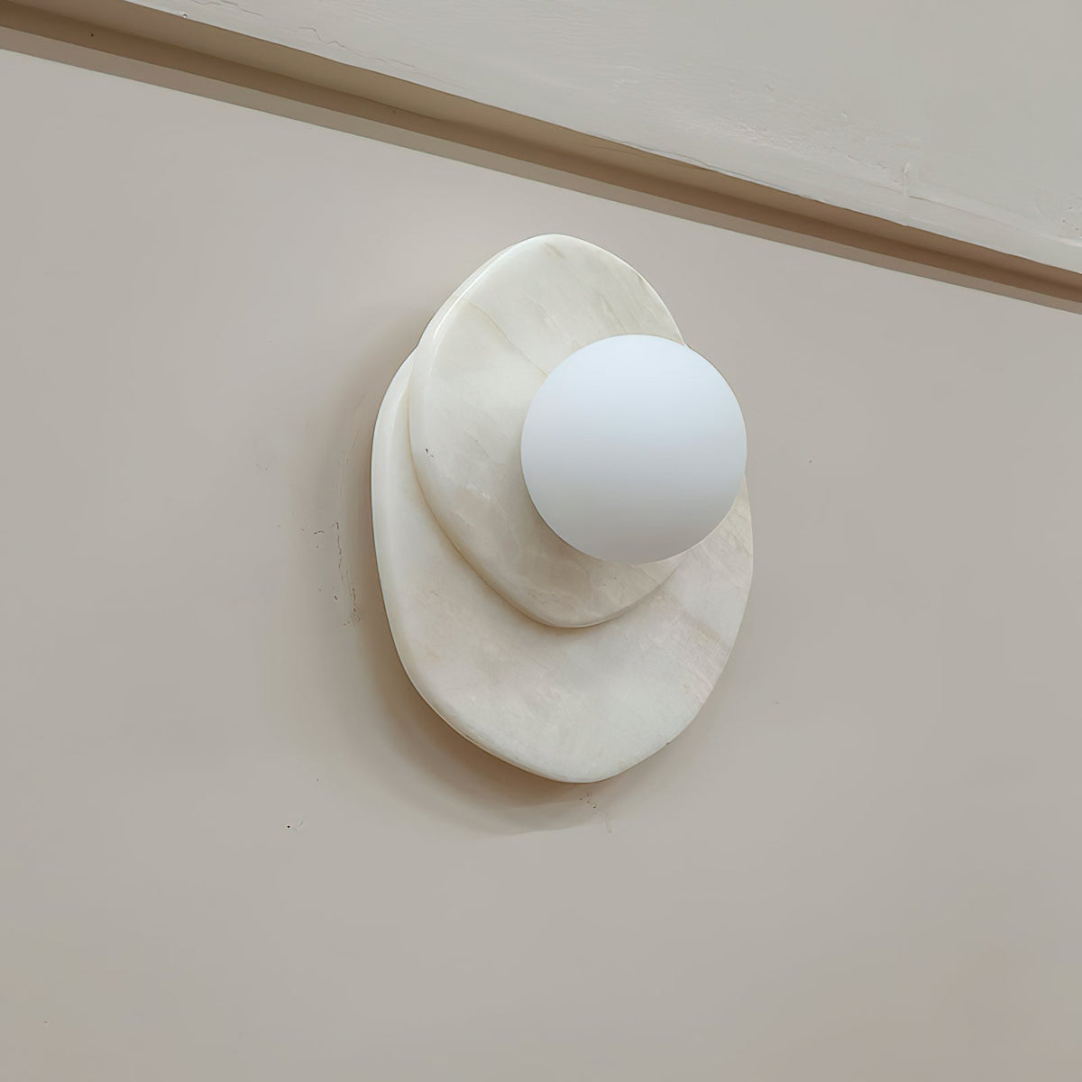 Astr aplică de perete din piatră și sticlă, modernă, minimalistă, distinctivă