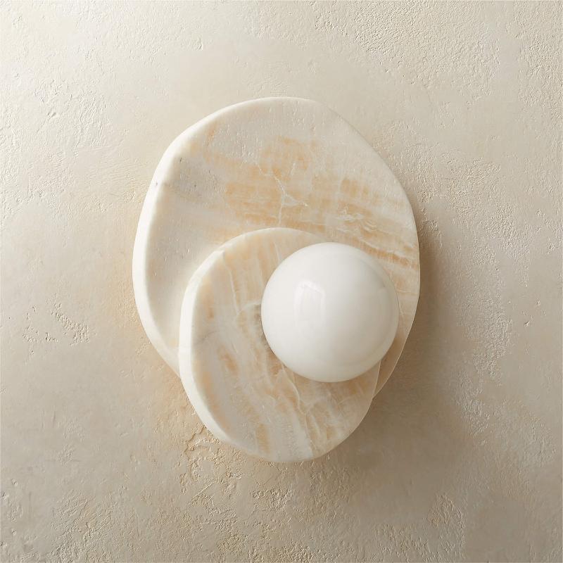 Astr aplică de perete din piatră și sticlă, modernă, minimalistă, distinctivă