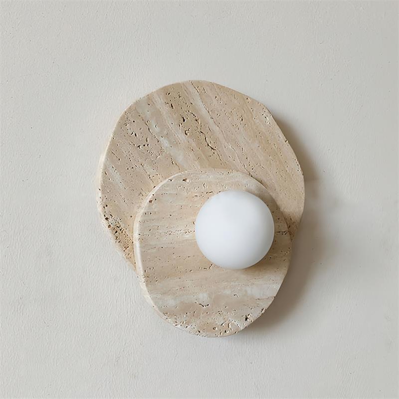 Astr aplică de perete din piatră și sticlă, modernă, minimalistă, distinctivă