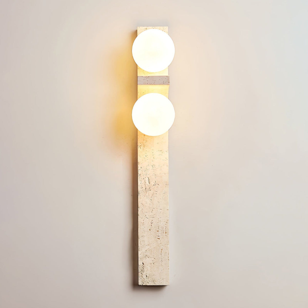 Eirikuvys aplică de perete din travertin, în stil organic modern, minimalistă