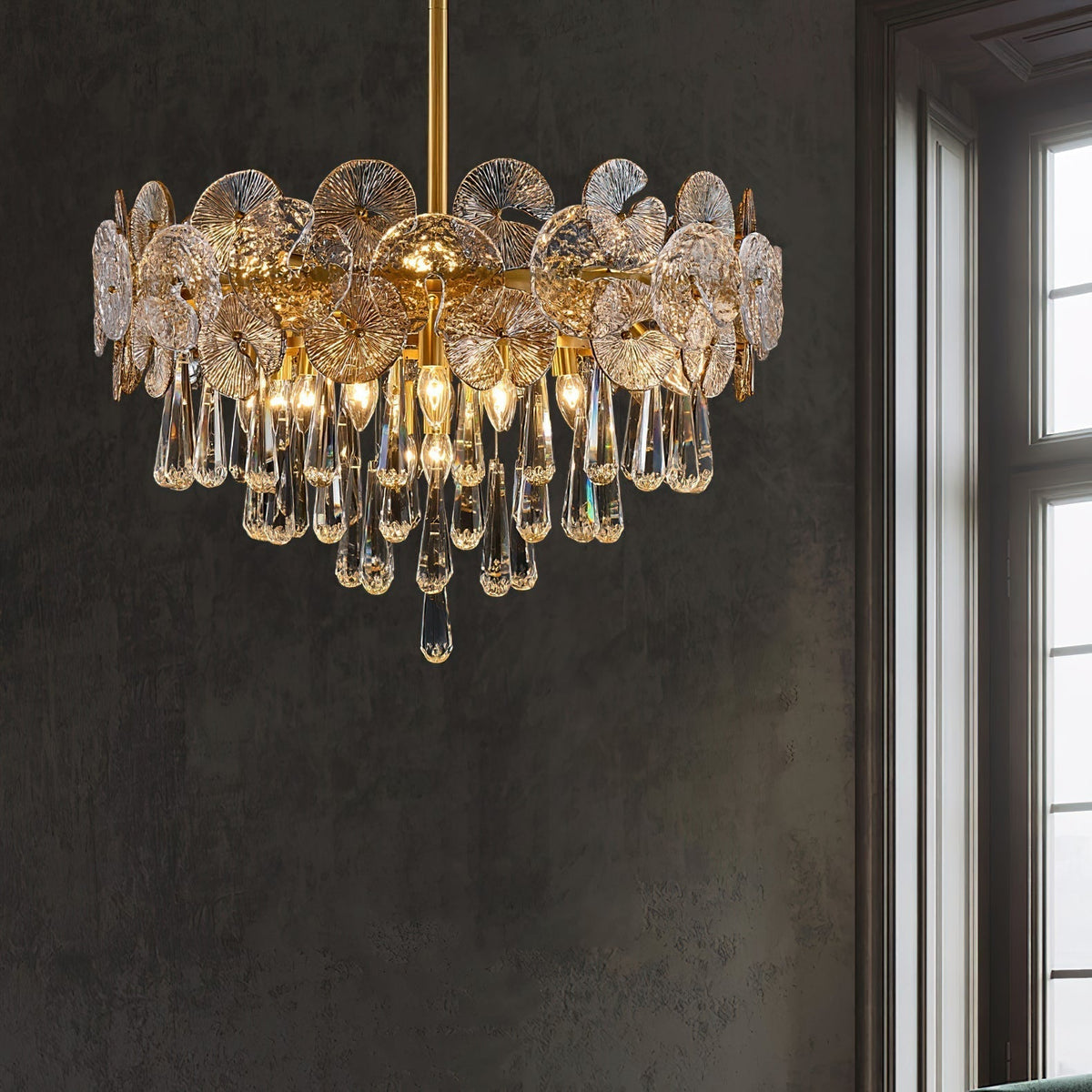 Caeluvyo candelabru din cristal, postmodern, de lux, elegant