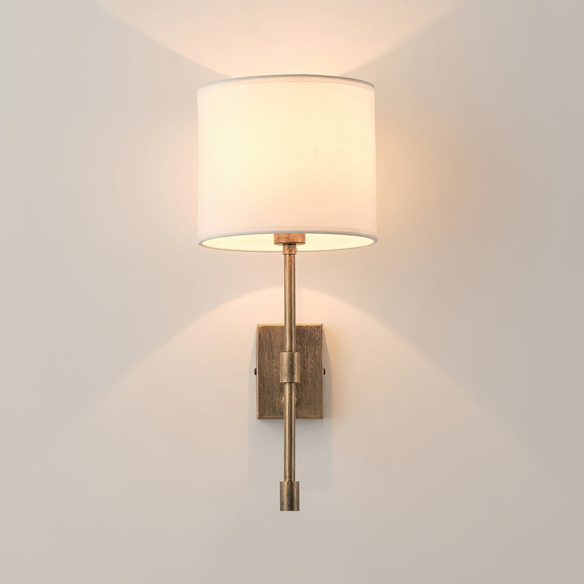 Eirikuvyo aplică de perete modernă, minimalistă din metal cu abajur textil