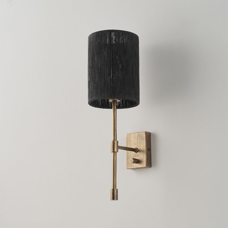 Eirikuvyo aplică de perete modernă, minimalistă din metal cu abajur textil