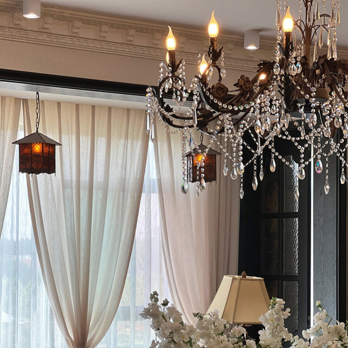 Somna candelabru, floral