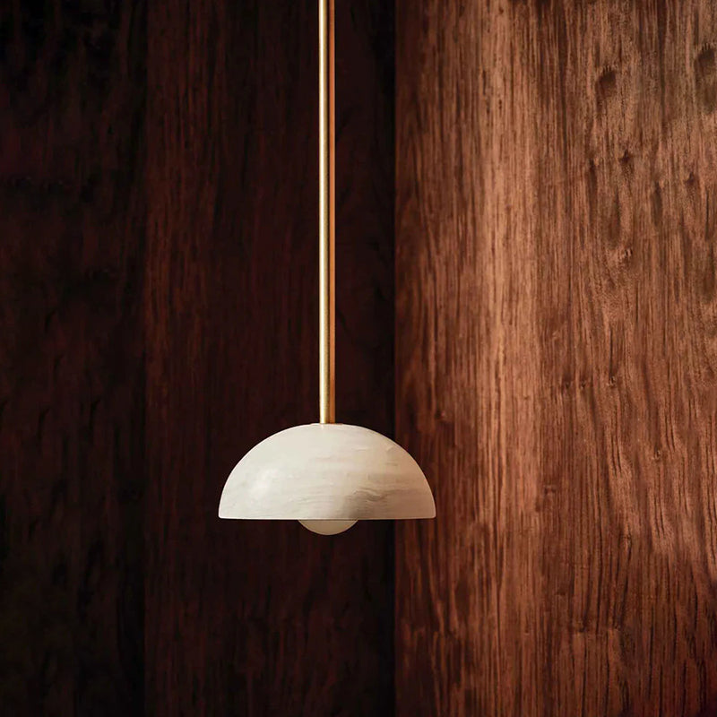 Eronex lampă suspendată din alamă și sticlă, modernă, minimalistă, elegantă