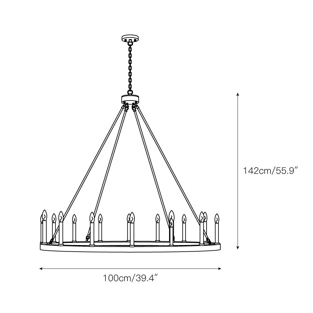 Mjolkuvyo candelabru modern, minimalist din metal