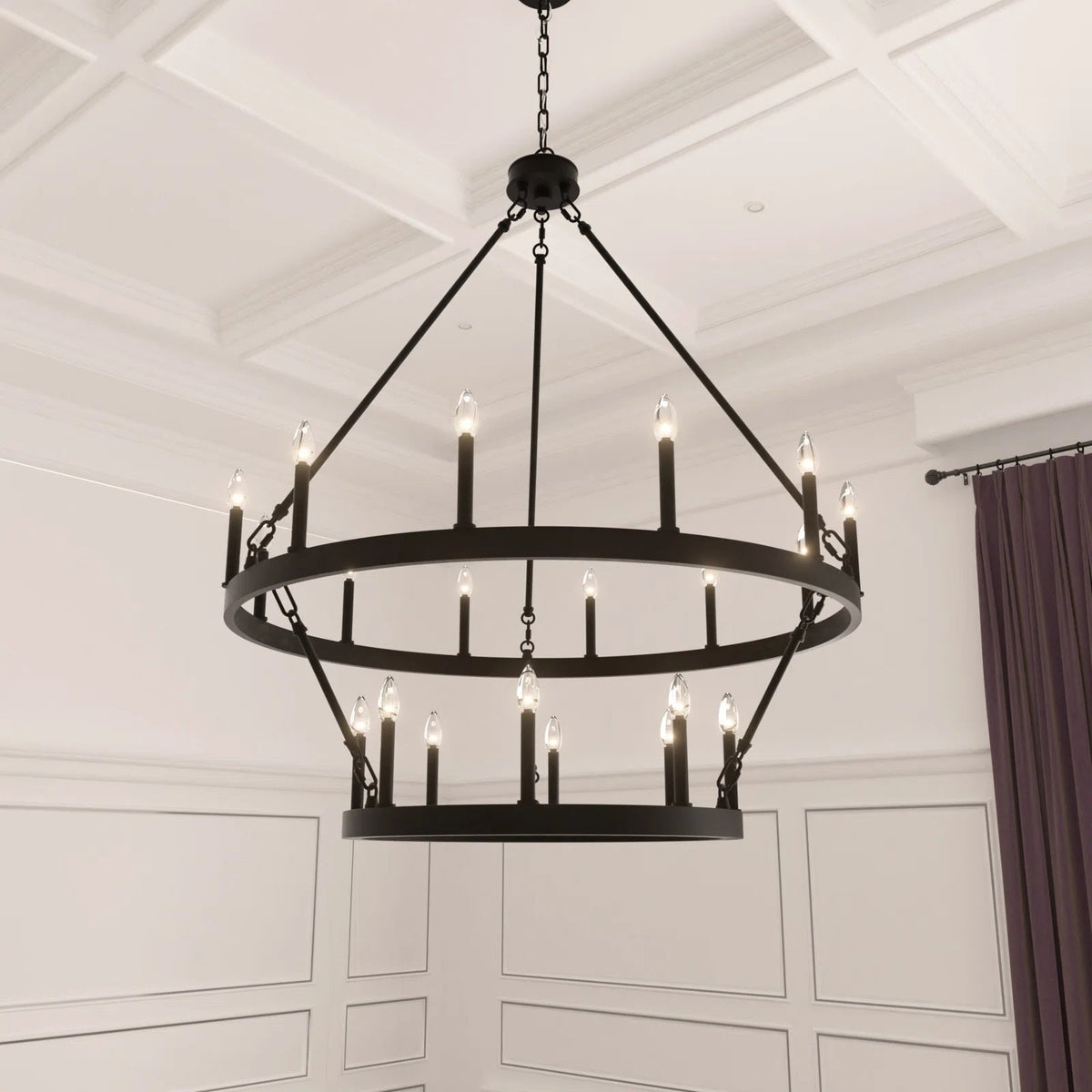 Mjolkuvyo candelabru modern, minimalist din metal