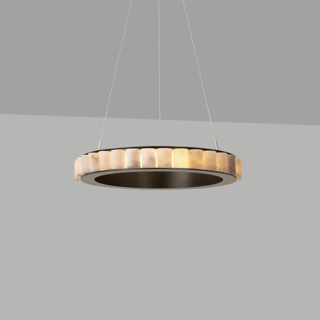 Lyra candelabru Postmodern Luxos din Oțel Inoxidabil și alabastru