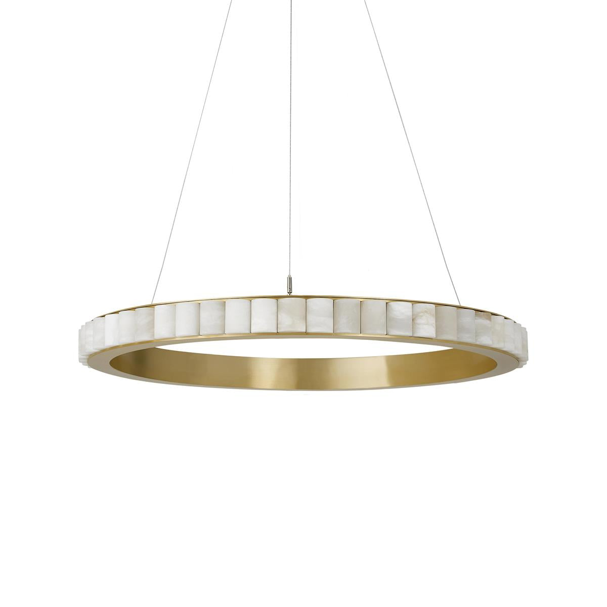 Lyra candelabru Postmodern Luxos din Oțel Inoxidabil și alabastru