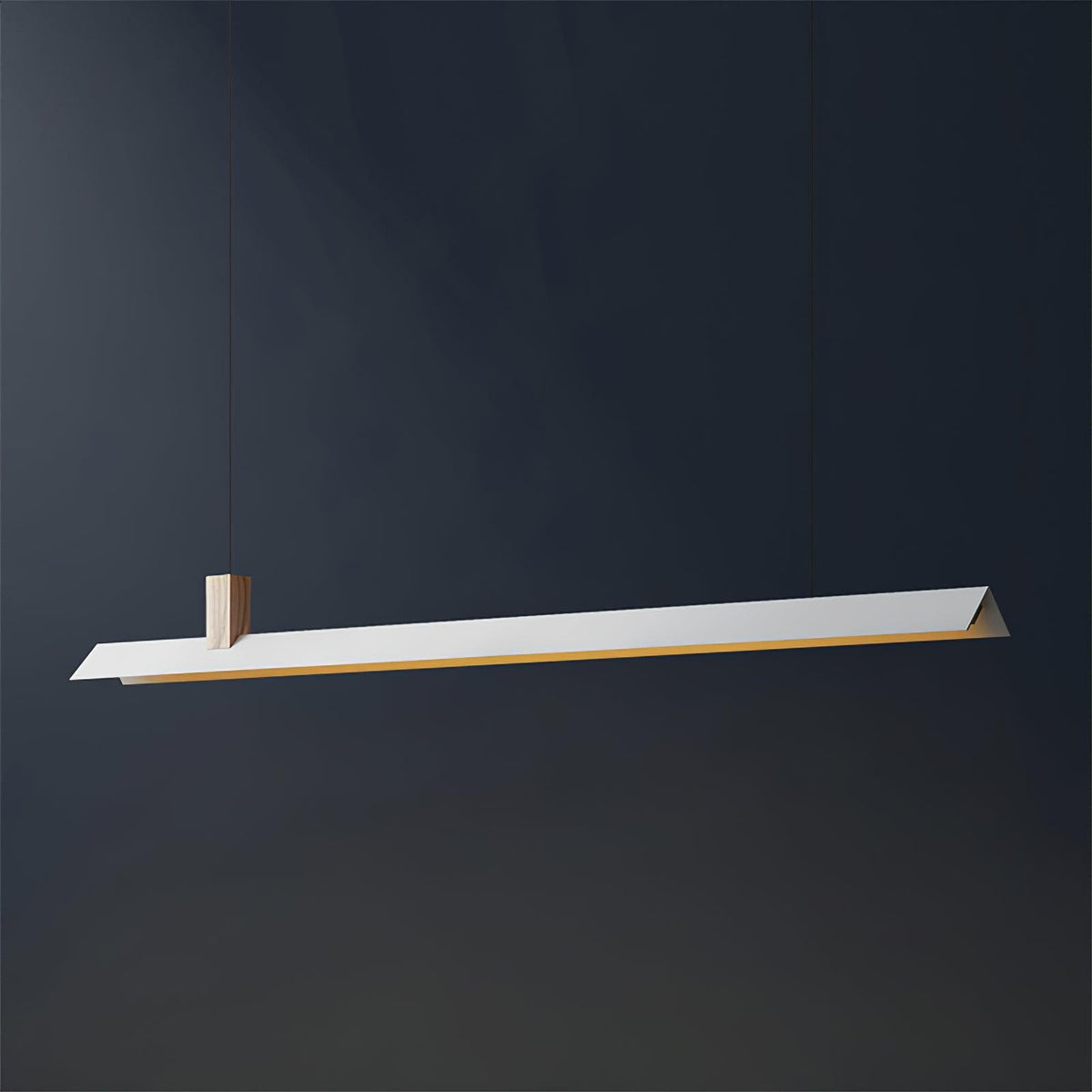 Linea lampă suspendată minimalistă din lemn