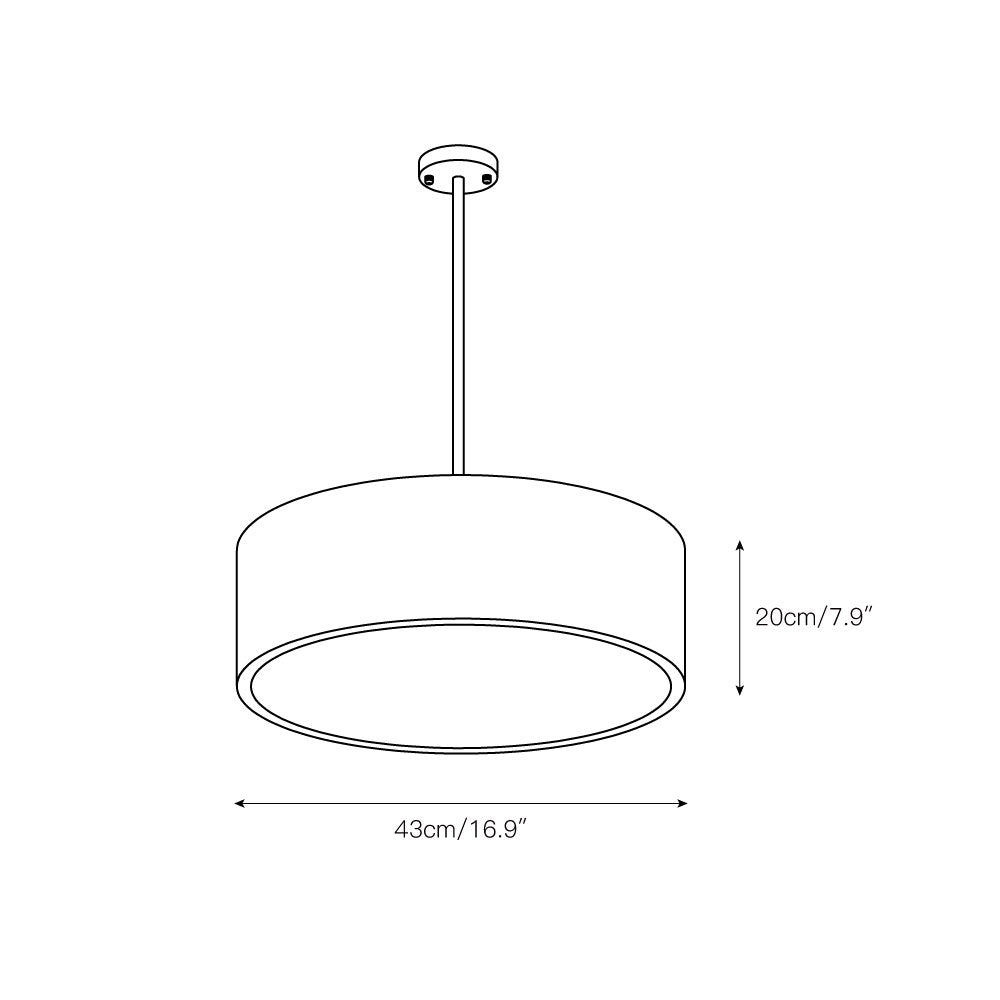 Qvistuvyu lampă suspendată din metal, modernă, minimalistă, elegantă