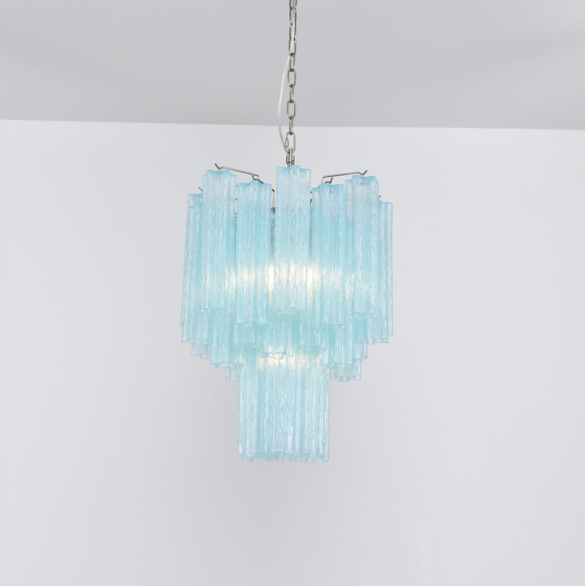 Celys candelabru Azzura Tuburi din sticlă Murano Coastă