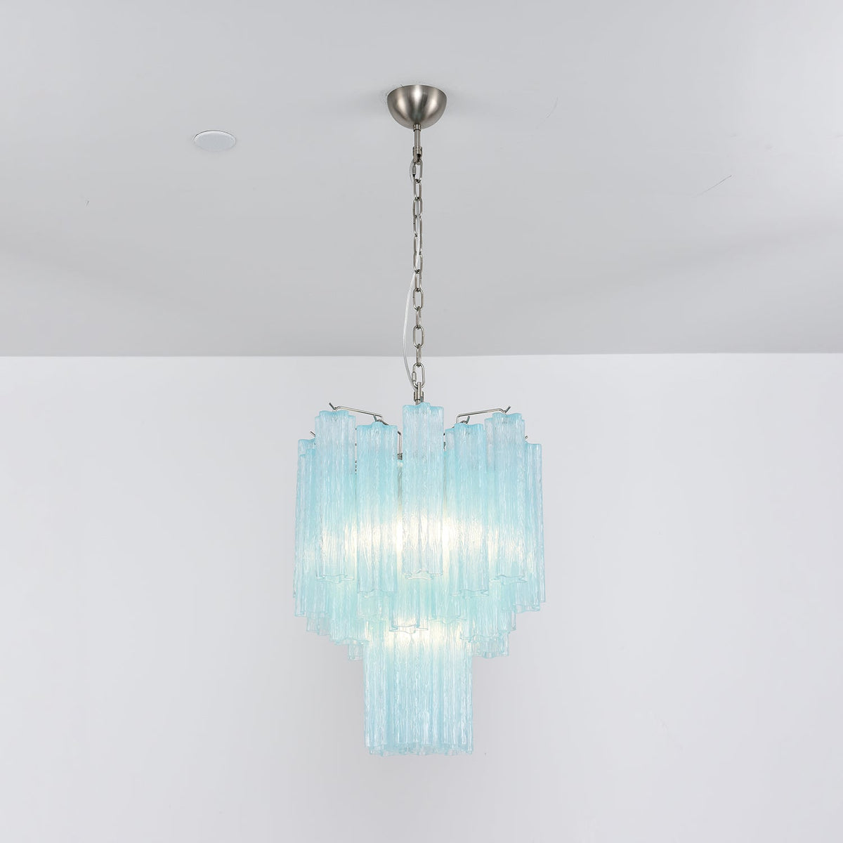 Celys candelabru Azzura Tuburi din sticlă Murano Coastă