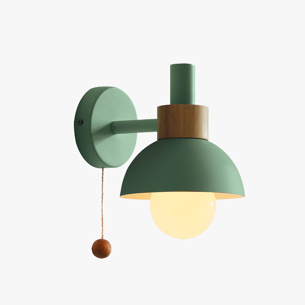 Valentina aplică de perete LED modernă metal sticlă alb/galben/roz/verde, pentru dormitor