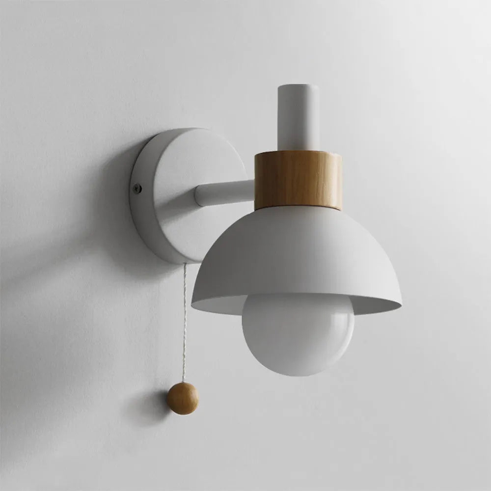 Valentina aplică de perete LED modernă metal sticlă alb/galben/roz/verde, pentru dormitor
