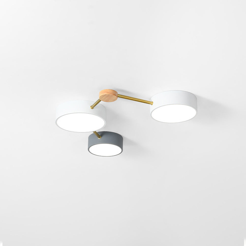 Arisha plafonieră aplicată LED modernă pentru living/Cameră de Dormit alb Gri