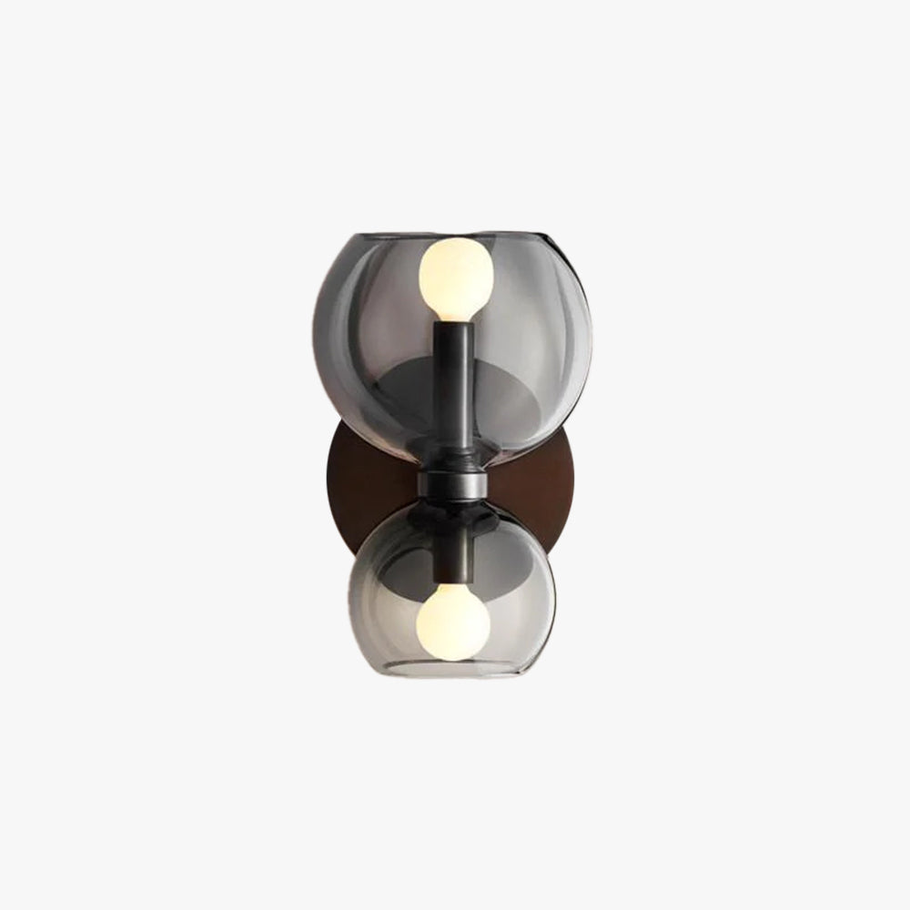 Valentina modern Hourglass LED aplică de perete metal/sticlă alb living