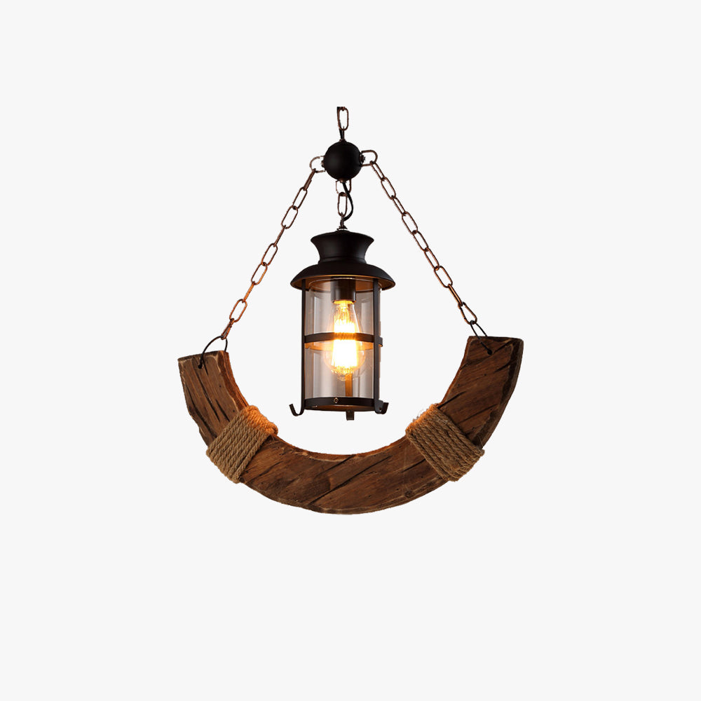Epoch lampă suspendată Decorativă lemn Maro living/Sală de mese