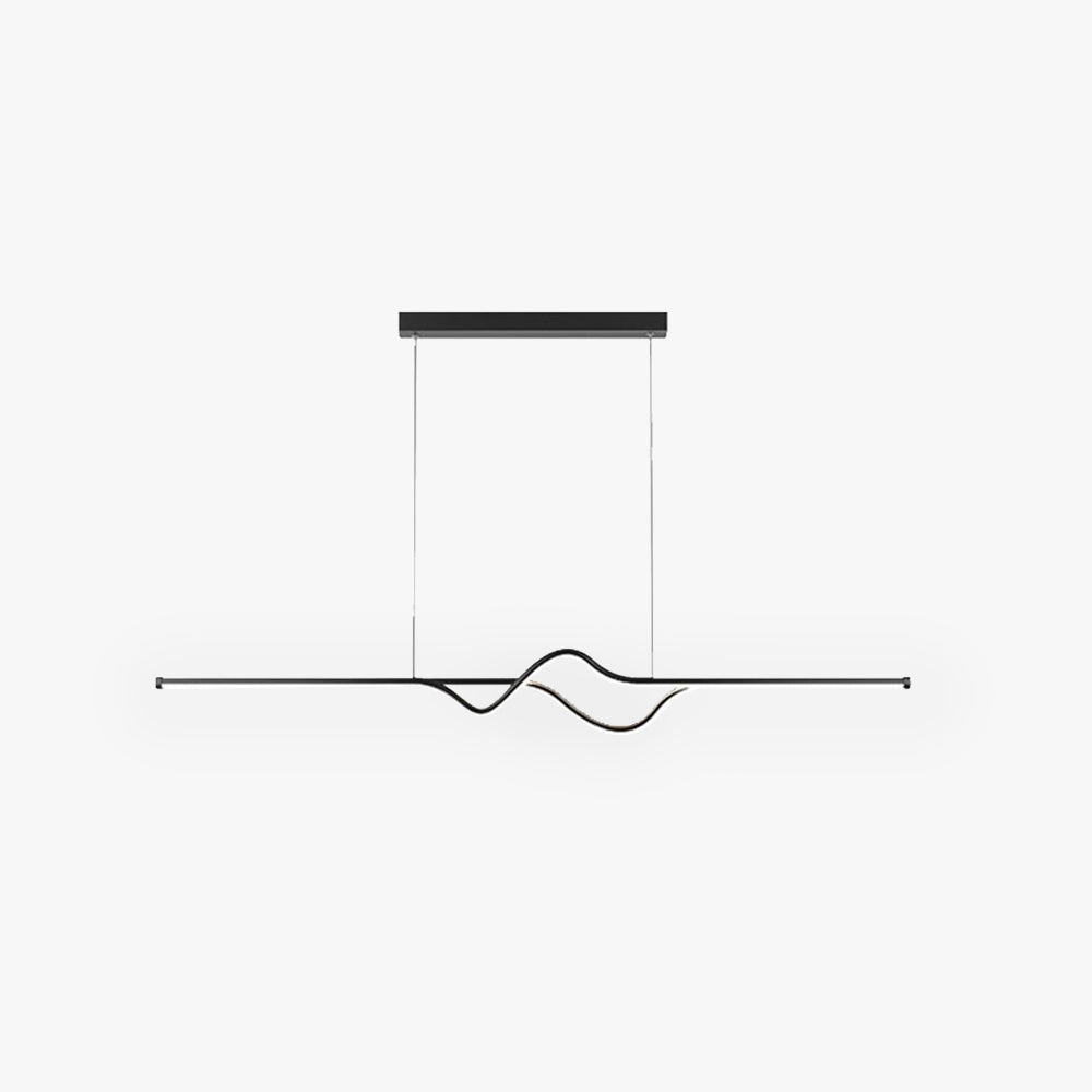 Arisha lampă suspendată liniară modernă din metal, negru/alb/Gri