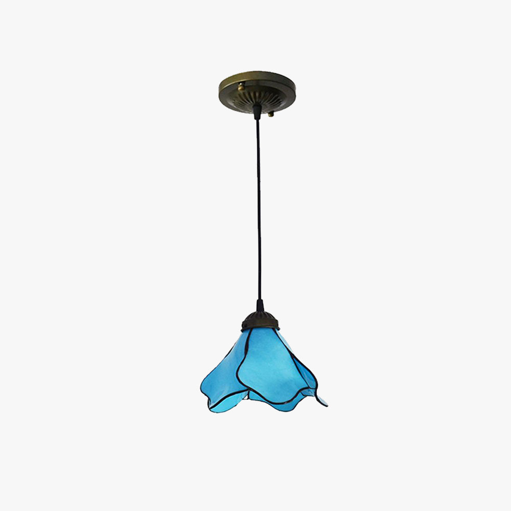 Arisha floare rășină lampă suspendată, Albastru/Roz, 1/3 surse de lumină