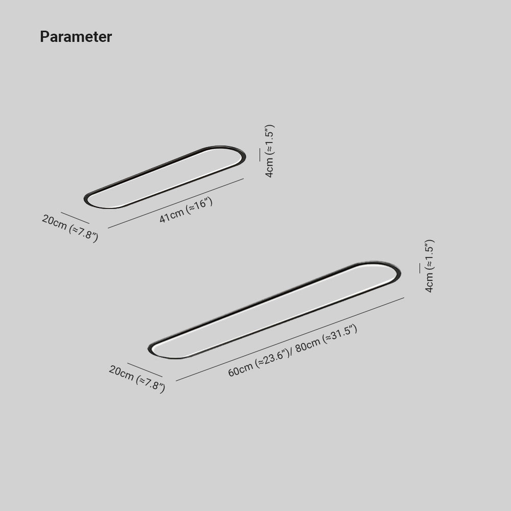 Lenova plafonieră, minimalistă, ovală