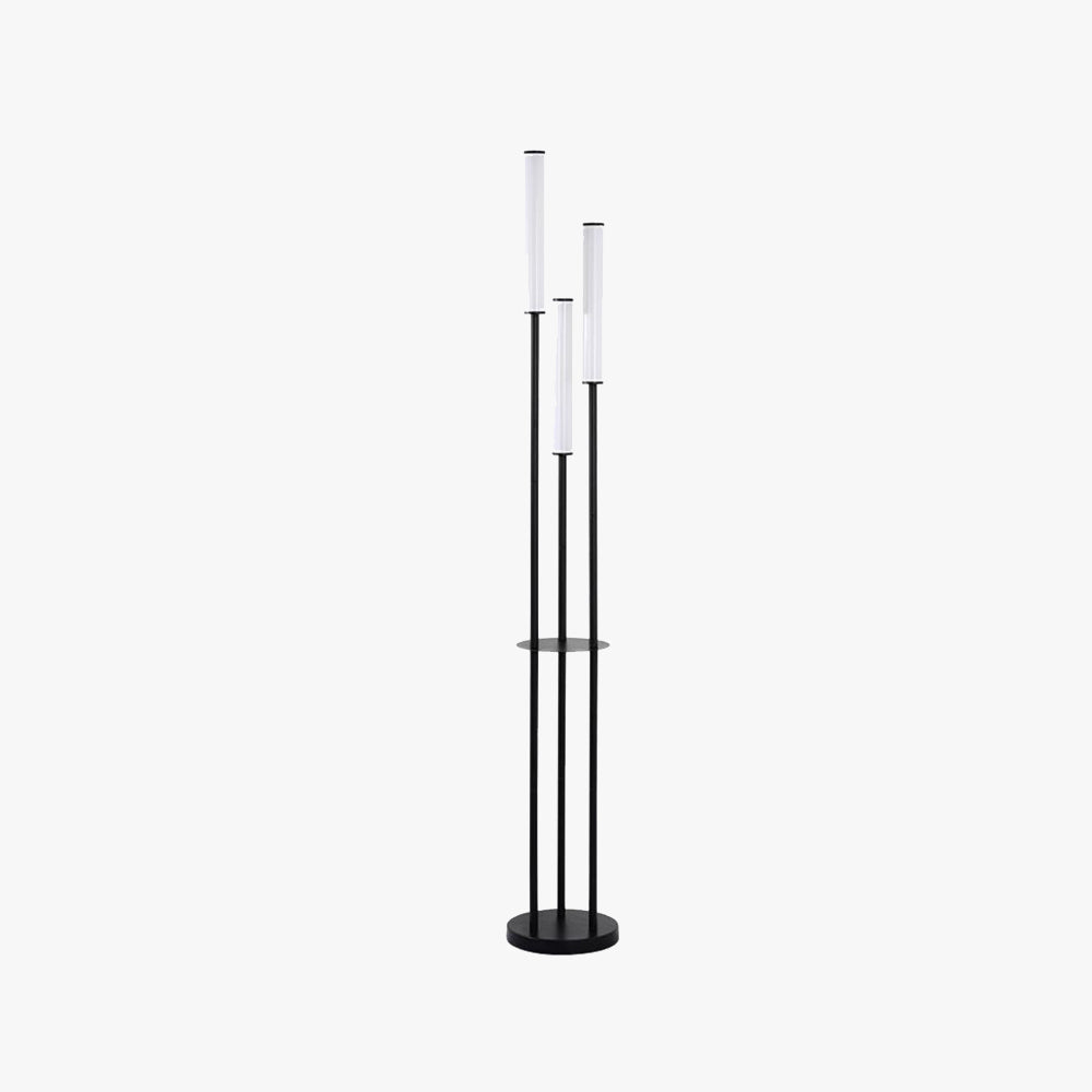 Eryn modern 3 surse de lumină negru metal Arcylic lampadar