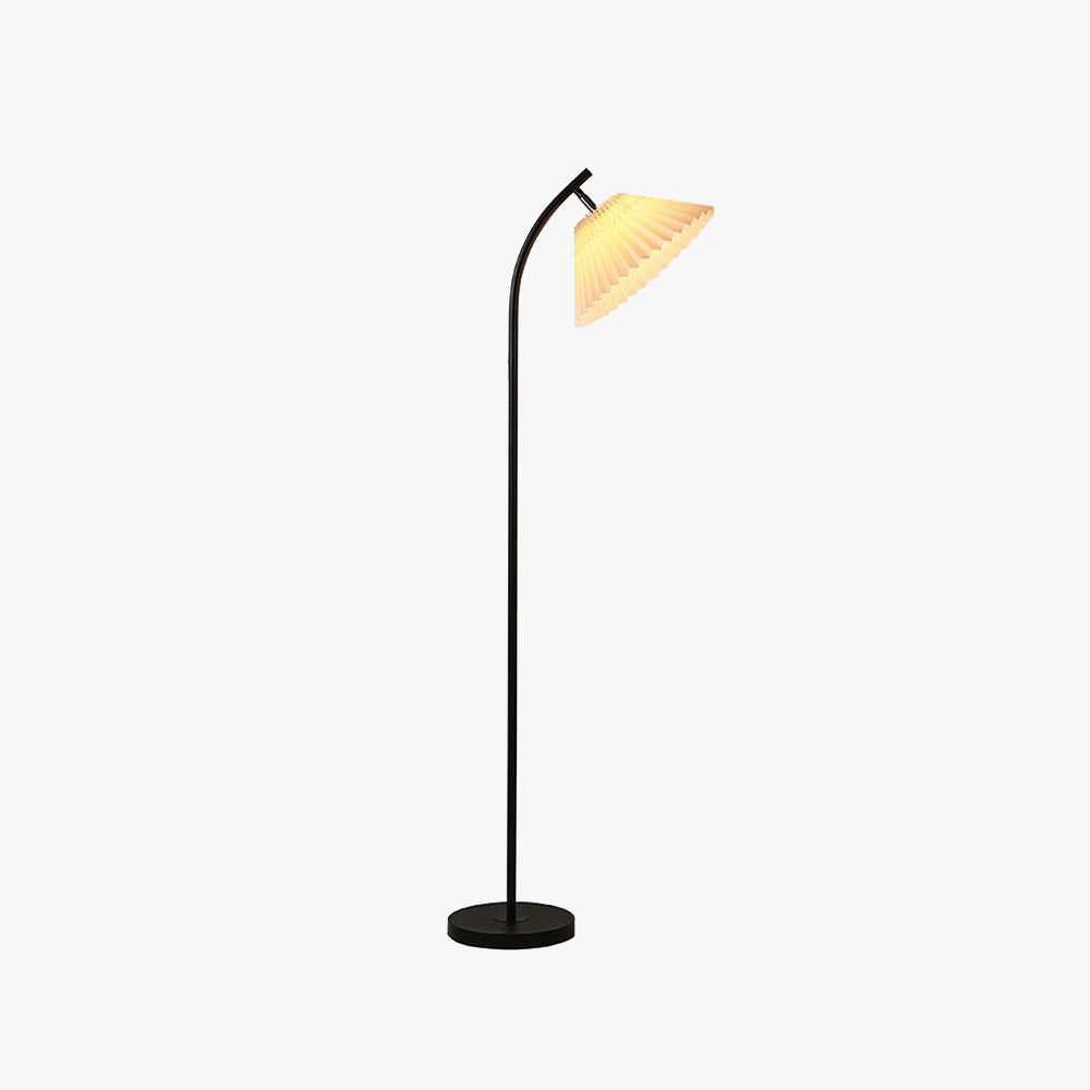 Ozawa modern Arc Pleated metal material textil lampadar, 3 Culoare