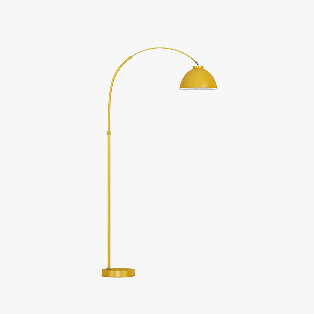 Mira modern Arc metal lampadar, negru/Red/Yellow, în culoare roșie, în culoare galbenă