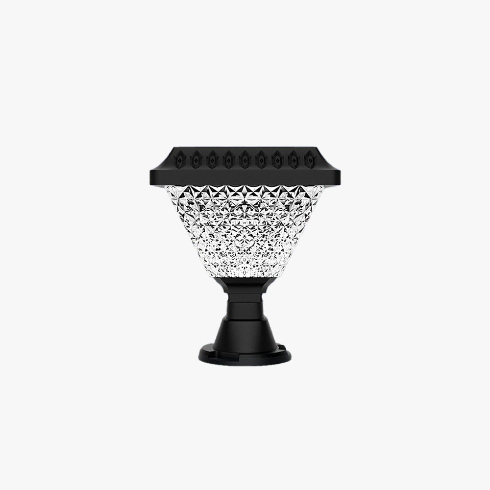 Ray modern Geometry Outdoor lampadar, negru
