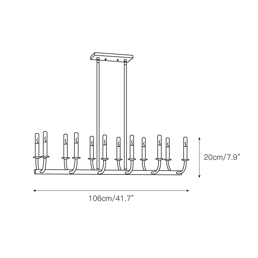 Xenuvyh candelabru din metal, modern, minimalist, vintage, industrial