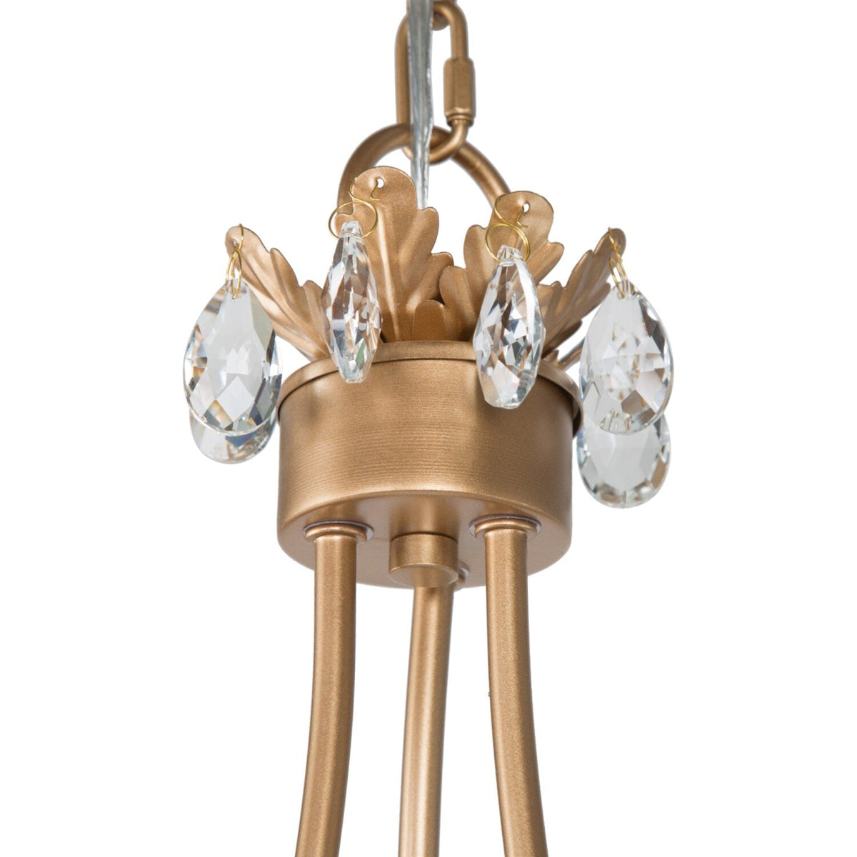 Yrvuvyh candelabru din alamă și cristal, vintage, industrial, de lux