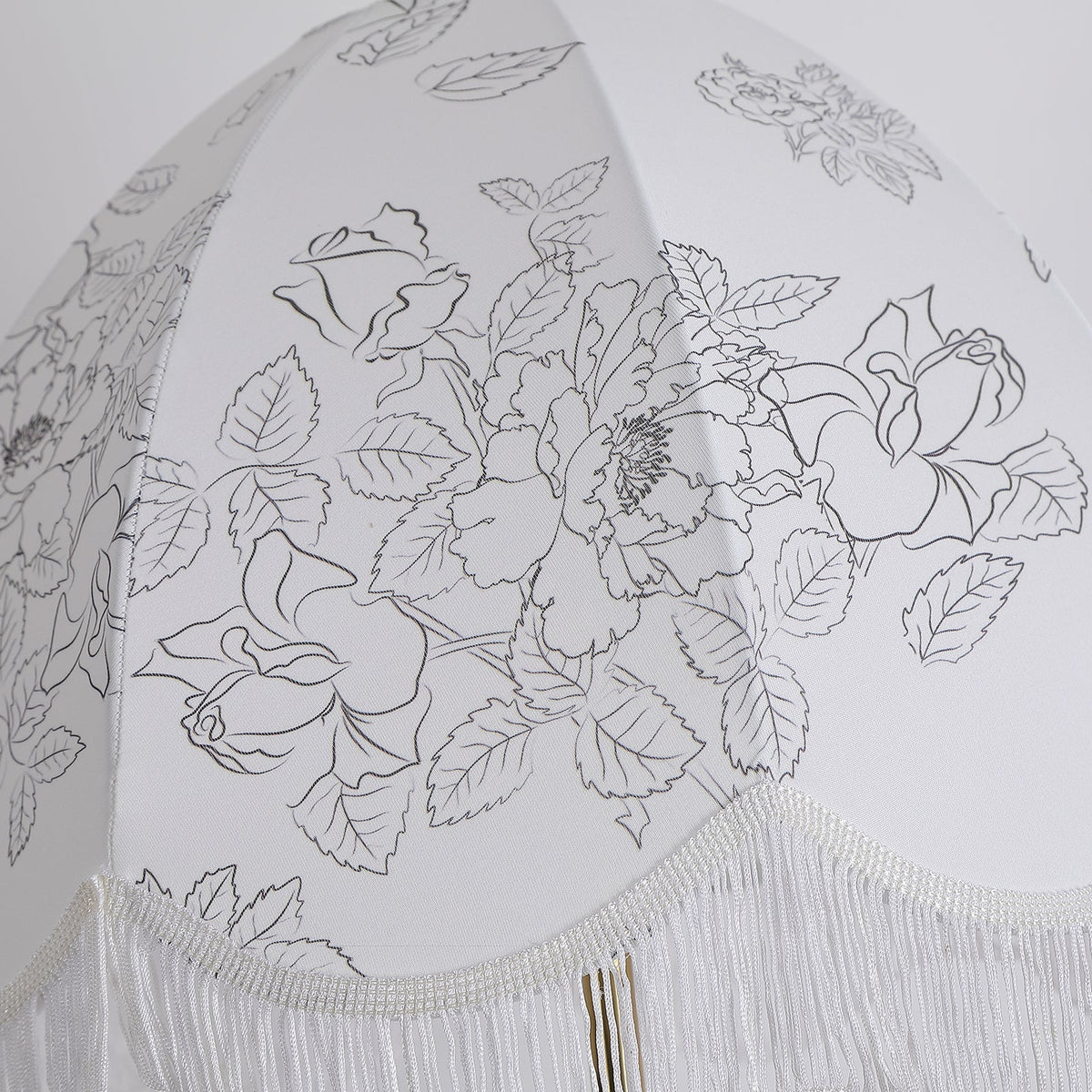 Fioeette lampadar cu abajur textil