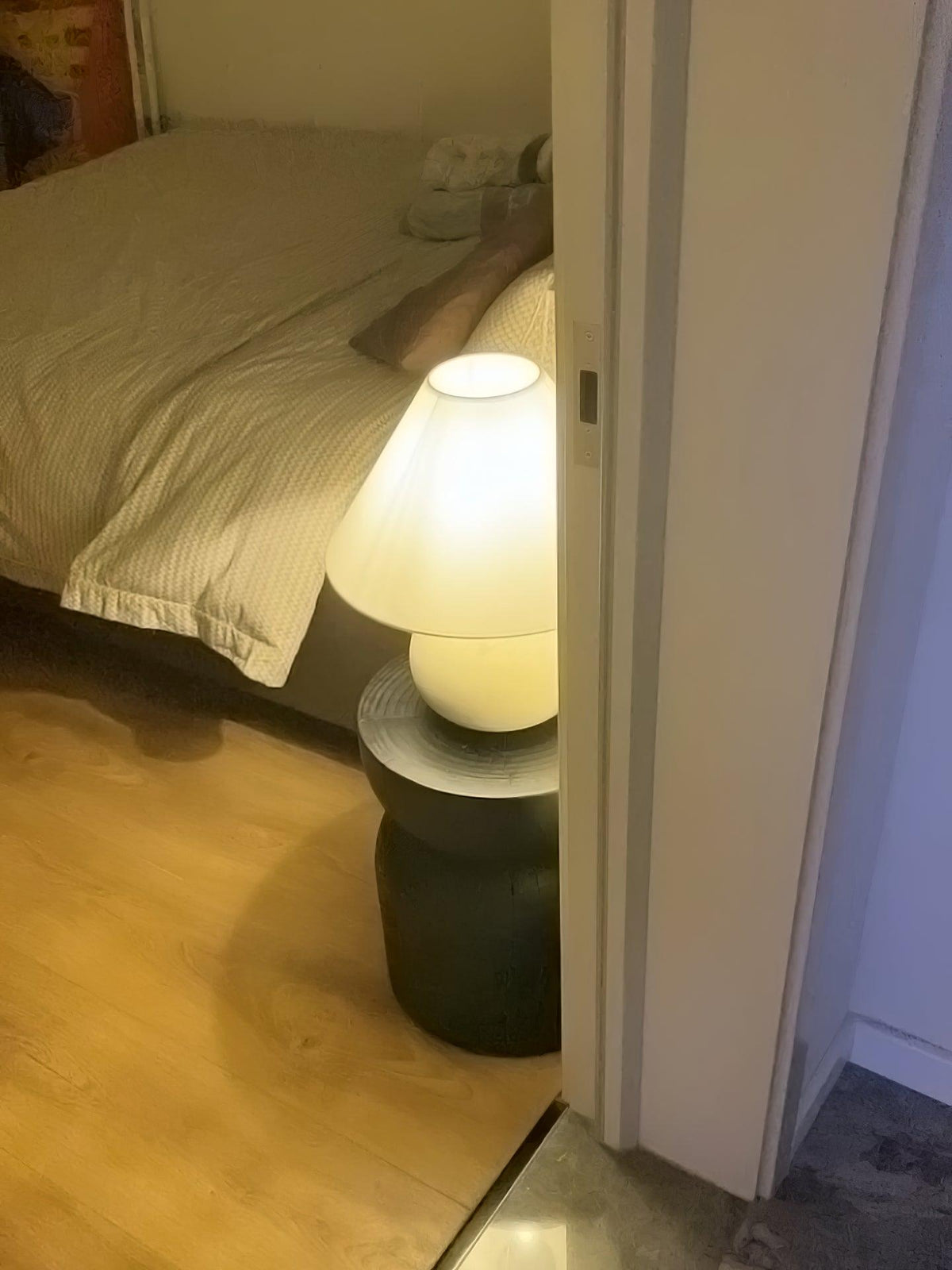 Domino Minimalilst lampă de masă din lemn